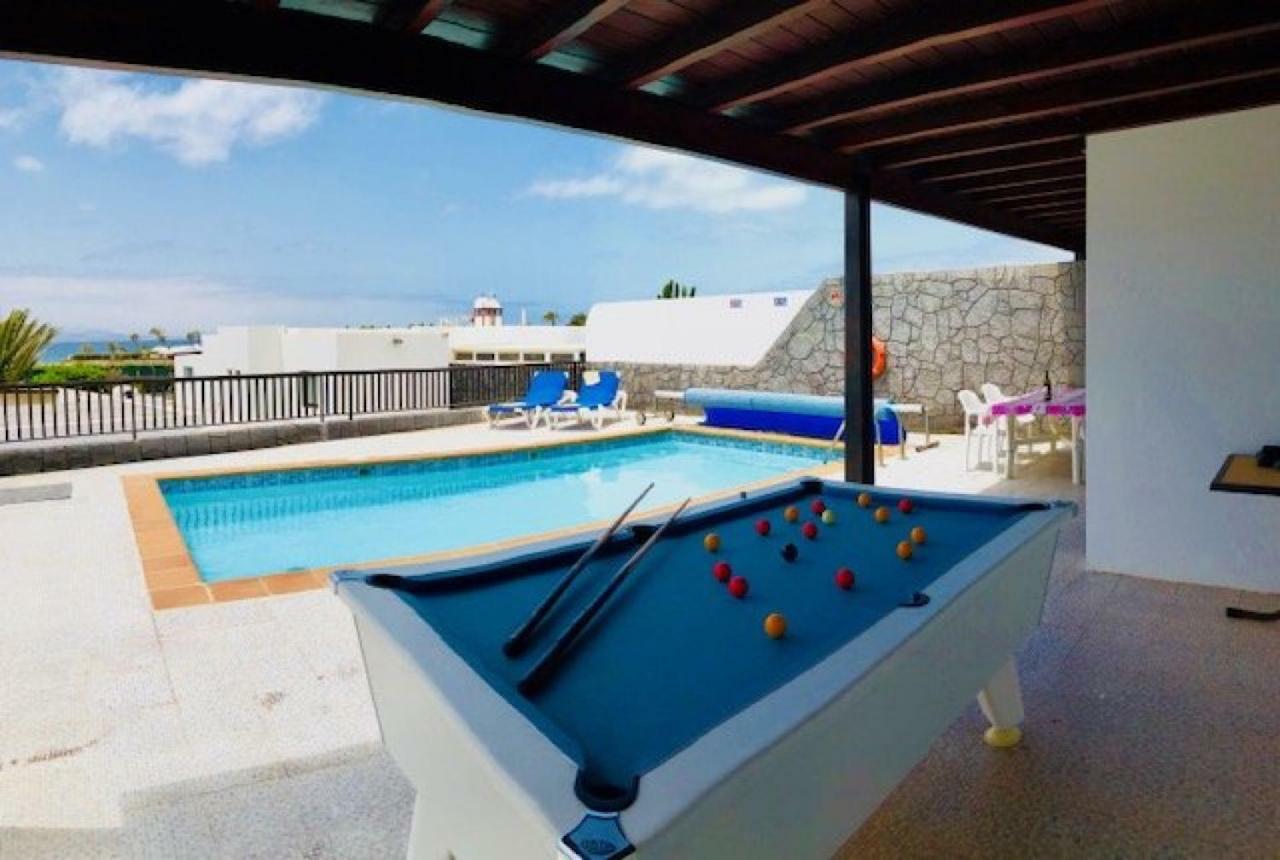 Villa Neptuno With Private Pool, Sea View, Sat-Tv & Free Wifi Плая Бланка Екстериор снимка
