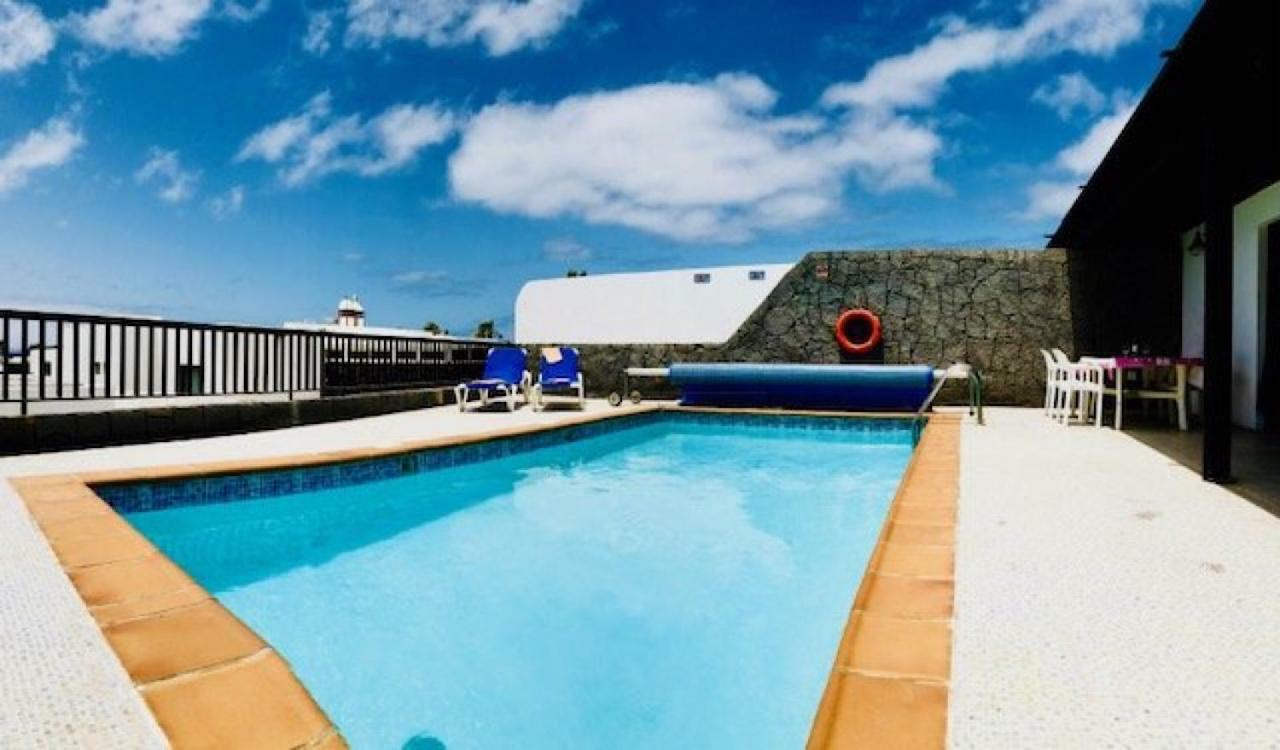 Villa Neptuno With Private Pool, Sea View, Sat-Tv & Free Wifi Плая Бланка Екстериор снимка